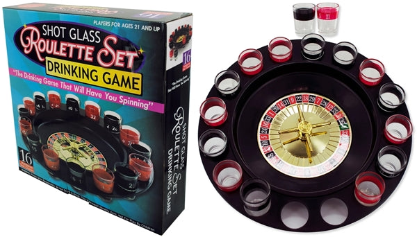 Shot Glass Roulette Set Drinking Game