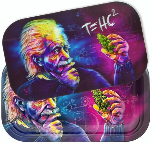 V-Syndicate Roll n Go 3d Mag Slap Metal Tray - Medium - THC Einstein Classic