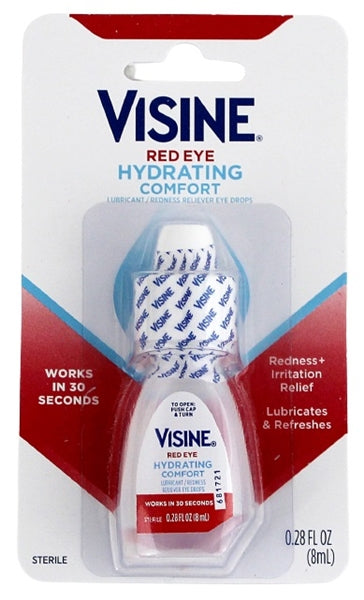 Visine Red Eye Hydrating Comfort Eye Drops 6pk