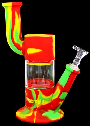 9" Waxmaid Robo Silicone + Glass Water Pipe