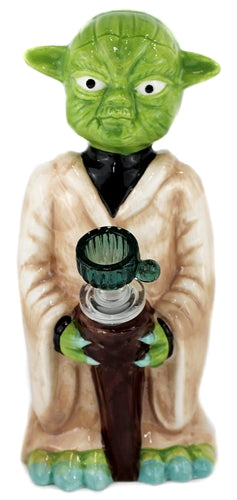 8" Ceramic Water Pipe - Yoda