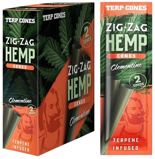 Zig Zag Terpene Infused Hemp Cones - Clementine