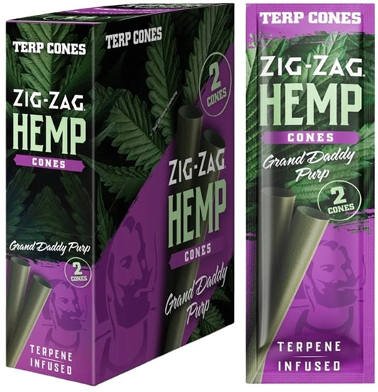 Zig Zag Terpene Infused Hemp Cones - Grand Daddy Purp