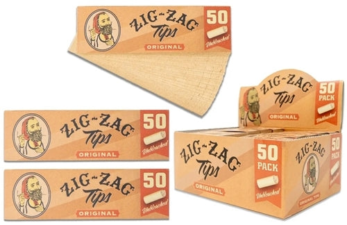 Zig Zag Unbleached Tips 50pk - Original
