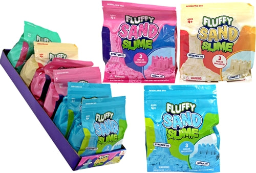 Fluffy Sand Slime 1LB 6pk