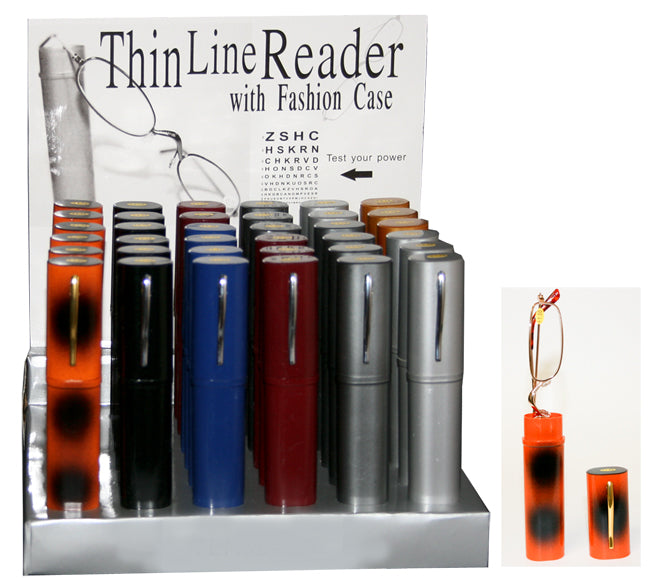 36ct Thinline Readers With Tube And Display